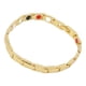 thumbnail image 4 of Pulsera magnética de Nikou para hombre y mujer de Acero de titanio color dorado, 4 of 15
