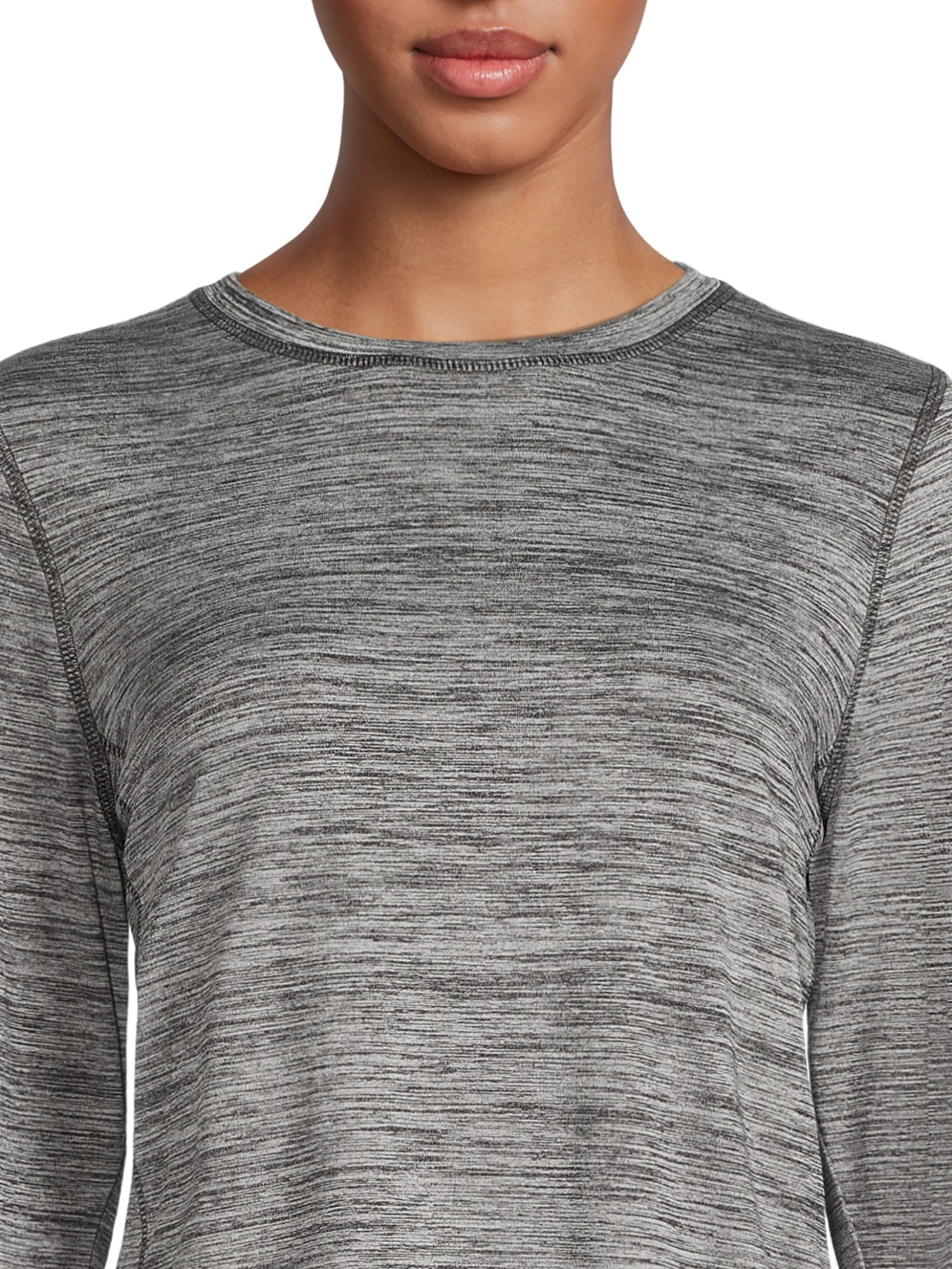 Athletic Works Women's Active Long Sleeve T-Shirt with Side Pocket, Sizes XS-XXL