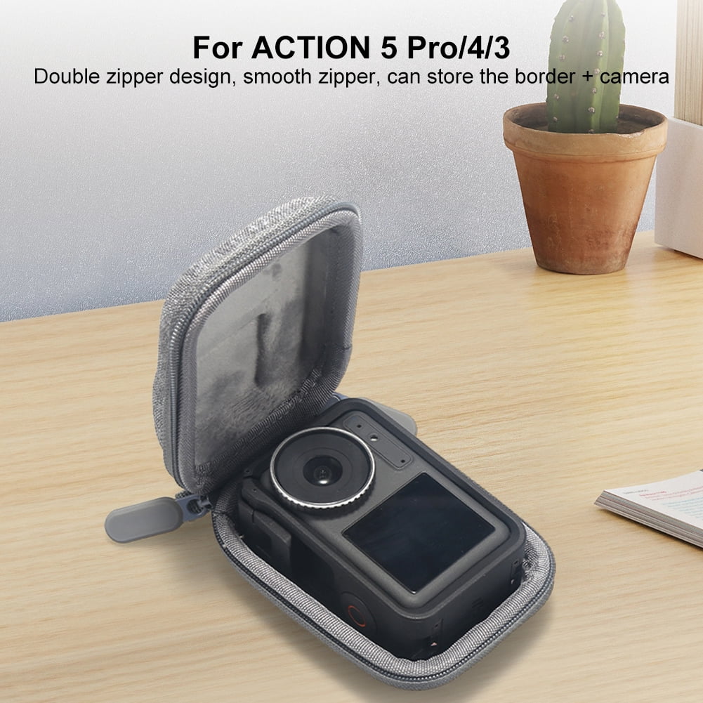 Housse De Protection DJI Action 5 Pro / 4 / 3 - Kit Avec 2 Capuchons Objectif, Antichoc, Transport - 6