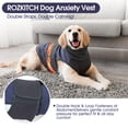 thumbnail image 4 of ROZKITCH Dog Calming Vest,Dual Adjustable Shirts for Dogs,Dog Anxiety Vest Jacket for Fireworks,Thunderstorm,Travel,Separation,Anxiety Calming Vest Wrap for Medium Large Dog,Navyblue,XL, 4 of 7