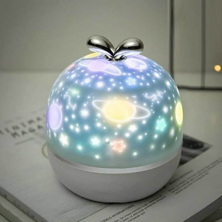 

WANYNG Projection Lamp Led Charging Rotating Atmosphere Night Light Creative Gift