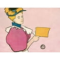 thumbnail image 2 of Penfield, Edward 24x19 White Modern Wood Framed Museum Art Print Titled - Woman holding book, 2 of 4