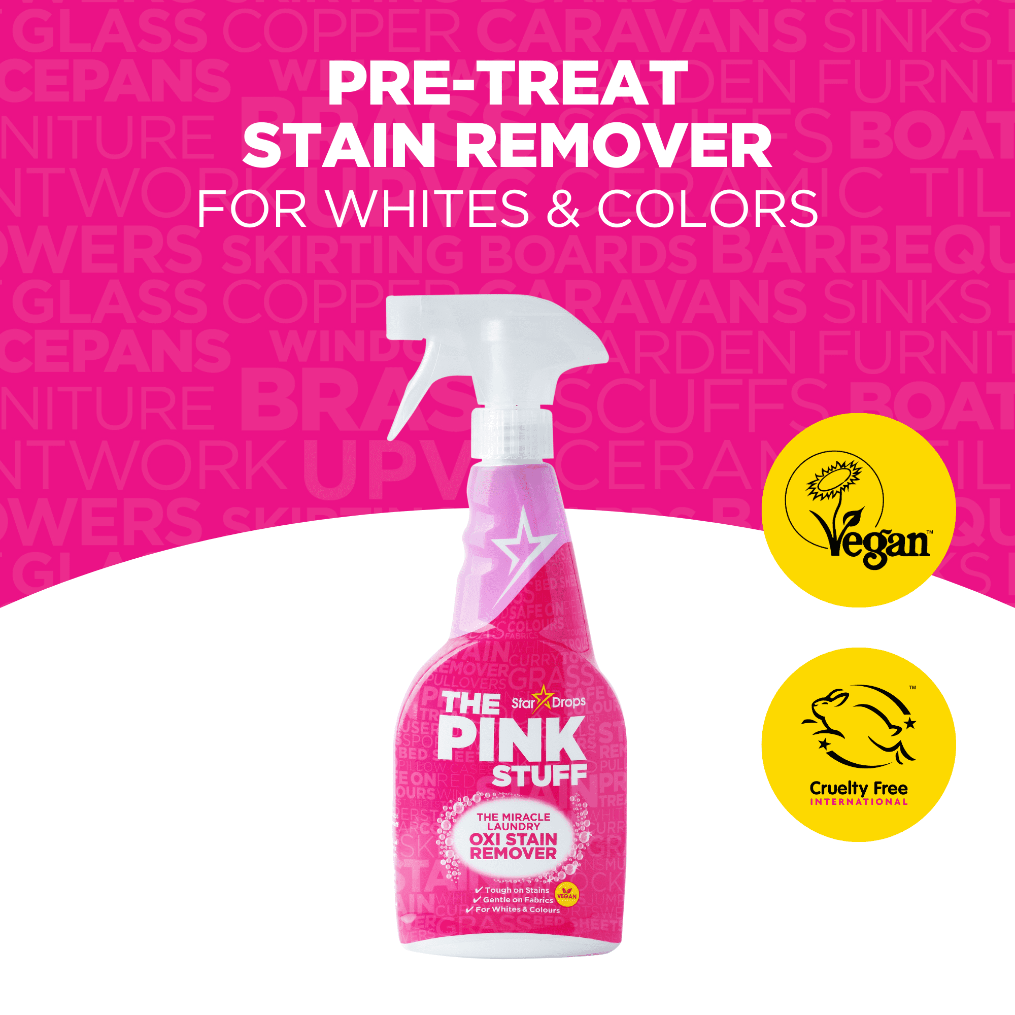 The Pink Stuff, Miracle Pre-Wash Laundry, Oxi-Stain Removal