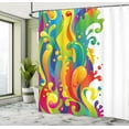 thumbnail image 5 of Ambesonne Psychedelic Shower Curtain, Rainbow Splash, 69"Wx84"L, Multicolor, 5 of 5