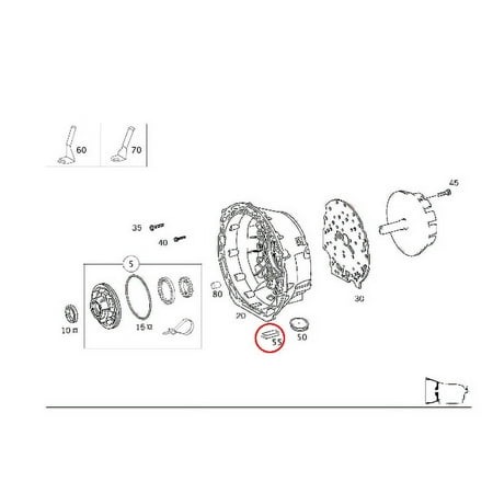 (x2) New Genuine Mercedes-Benz Gasket Seal Converter Housing OE 1632710080