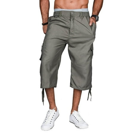 Men's Summer Shorts Casual Loose Capri 3/4 Short Pant | Walmart Canada
