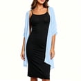 thumbnail image 6 of Women Sheer Chiffon Shawl Wrap Lightweight Scarf Elegant Evening Cover Up Soft Breathable Long Scarf for Dress Formal Party Wedding Beach Sunscreen Wrap Fashion Accessory Gift Idea, 6 of 8