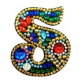thumbnail image 1 of Christmas Letters Keychain 26 Letters Rhinestone Pendant, 1 of 8