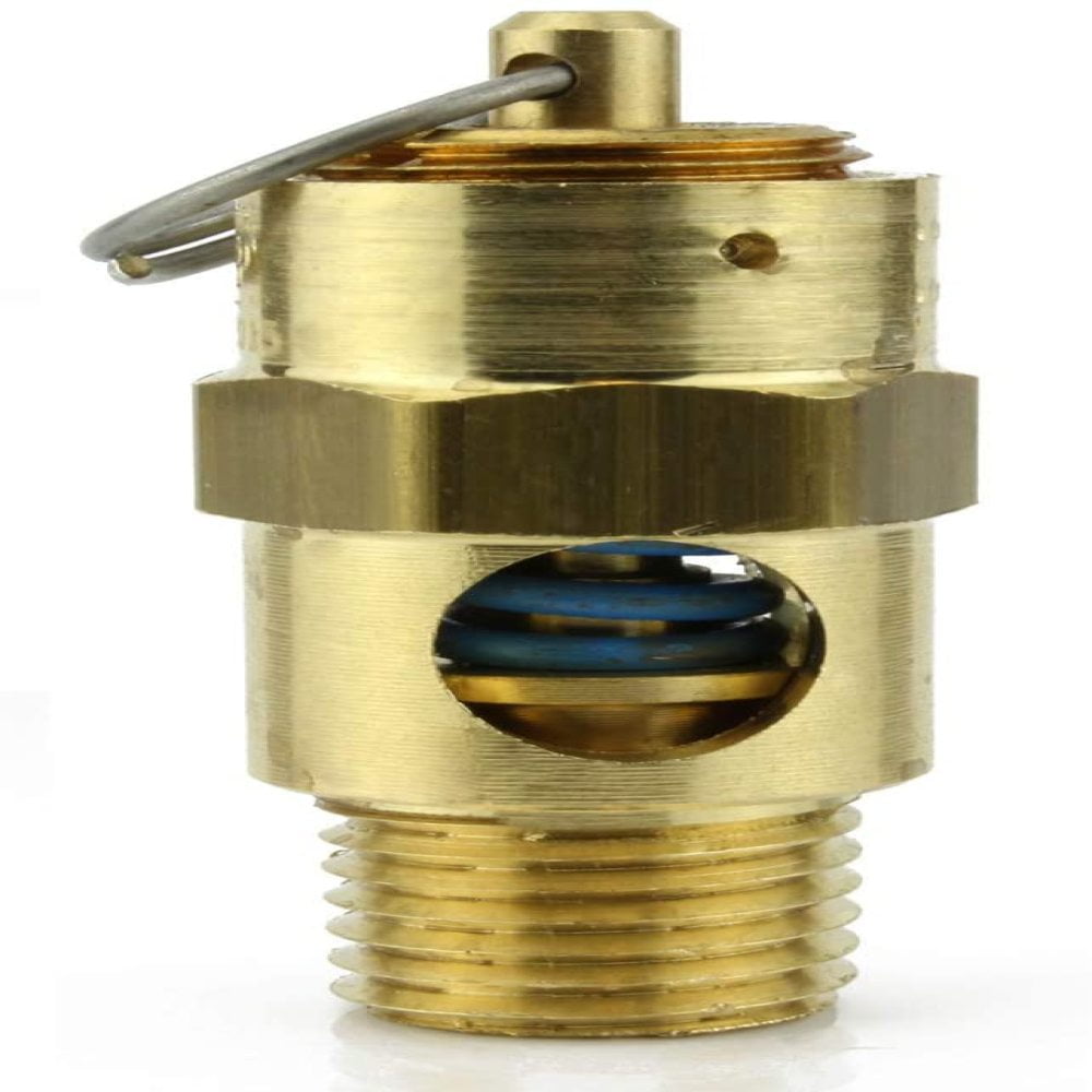 140 PSI 3/8" Male NPT Air Compressor Safety Relief Pop Off Valve Solid Brass New 