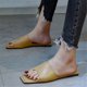 thumbnail image 4 of Verano Mujer Moda Color sólido Zapatillas Sandalias planas Playa Zapatos al aire libre Wmkox8yii  hj789, 4 of 9