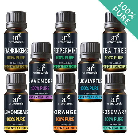 Pure Essential Oil Set (8x10mL) Natural Aromatherapy for Oil Diffuser