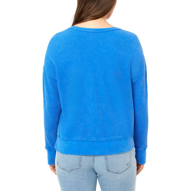 Seven7 Women's Long Sleeve Waffle Crewneck Top - Samsclub.com