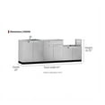 thumbnail image 2 of NewAge Products Outdoor Kitchen 4 Piece Cabinet Set in Stainless Steel with Countertops, 2 of 6