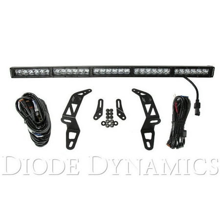 Diode Dynamics 18-21 Jeep JL Wrangler/Gladiator SS30 Bumper Bracket Kit - White Driving (Single)