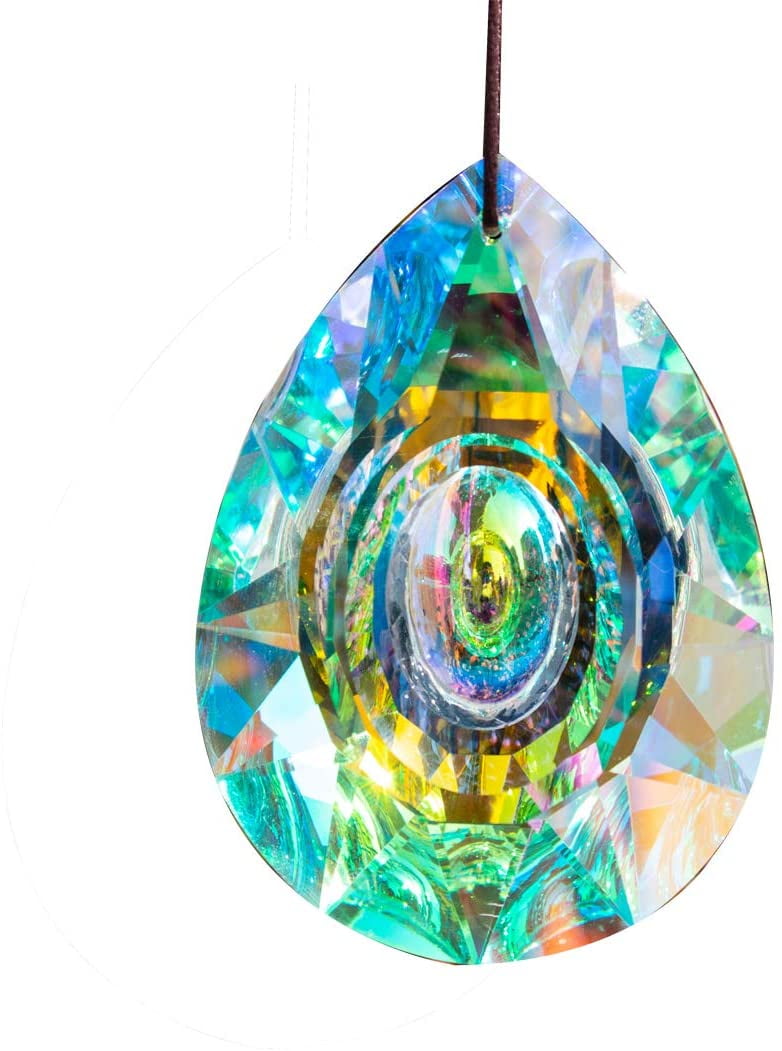 Colorful Suncatcher Art Glass Drops Chandelier Pendant Light Lamp Hanging Prisms 
