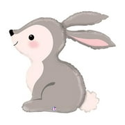 XL 36" Woodland Bunny Rabbit Balloon Super Shape Mylar Foil Party Decoration