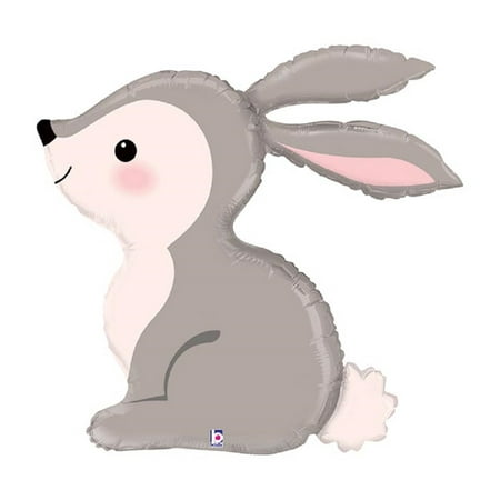XL 36" Woodland Bunny Rabbit Balloon Super Shape Mylar Foil Party Decoration