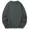 thumbnail image 4 of Ymyiu Boys Fall Clothes Boys Long Sleeve T Shirt Color Layered Tops Casual Tees Fashion Crewneck Fall Comfort Clothes for Youth Kids Teen Size 6-7 Years(Grey, 6-7 Years), 4 of 4