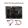 thumbnail image 4 of Inteprter B250C PCI-E 3.0 GPU LGA 1151 CPU Placa base SATA Switch Cable Set Tablero de minería de velocidad rápida Miner Equipment PC de escritorio Juegos de teclado y mouse para computadora, 4 of 6