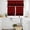 Red, variant on Brown Black Plaid Kitchen Curtains Sets for Windows 36 Inch Length, Vintage Rustic Star Buffalo Check Rod Pocket Window Treatments Tier Curtains and Valances Set for Bedroom/Bathroom