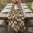 thumbnail image 6 of Leopard Printed Table Runner Linen Burlap Table Runner 72 Inches Long Modern Animal Fur Patterns Dresser Scarves for Kitchen Island Coffee Dining Room Party Wedding Banquet Holiday Decoration 13"x72", 6 of 8