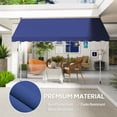 thumbnail image 4 of Outsunny Auvent Rétractable 10 X 5 Pi, Abri Pare-Soleil, Bleu Marine, 4 of 10
