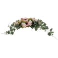 thumbnail image 1 of de flores de peonía artificial rosa - 30 pulgadas de flores artificiales Hermosa de flores para principal, champán, 1 of 9