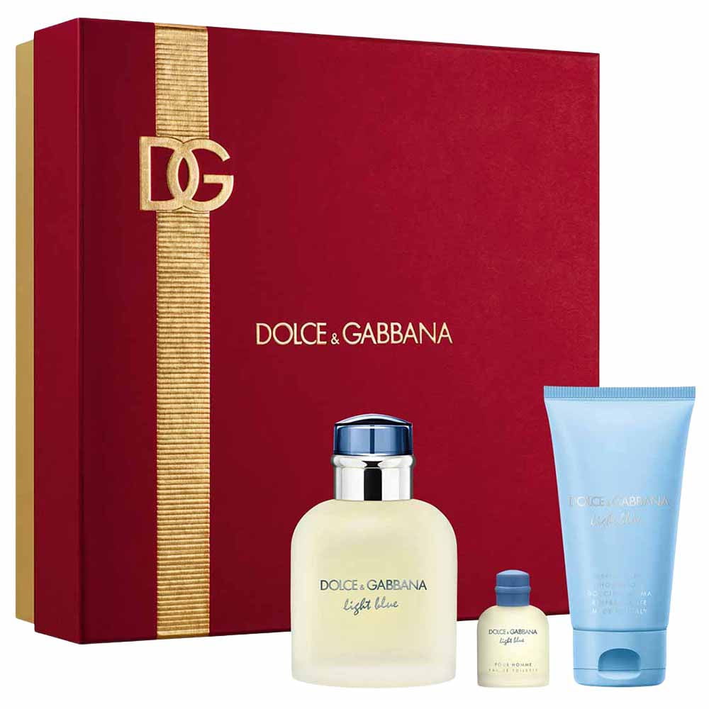 DOLCE & GABBANA LIGHT BLUE 2 PCS SET FOR MEN: 4.2 SPRAY