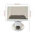 thumbnail image 5 of Utopia Alley 10pcs Valetta Cabinet Ring Pull Knob - Decorative Cabinet Drop Pull Knobs for Cabinets and Drawers - Vintage Cabinet Hardware with Hand Finished Polished Chrome - Pull Knobs 0.94", 5 of 8