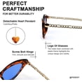 thumbnail image 2 of Gafas de sol de moda para mujer, estrechas, con forma de ojo de gato y cadena de metal, patillas H, 2 of 5