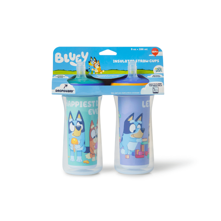 The First Years Bluey Insulated Straw Cup, 9oz, 2-Pack photo 5