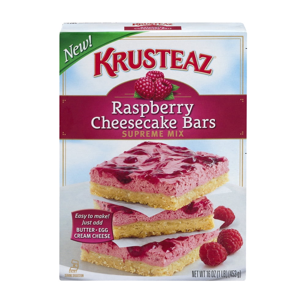 Krusteaz Raspberry Cheesecake Bars Supreme Mix, 16.0 OZ by Continental Mills, Inc.
