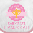 thumbnail image 4 of Inktastic Babys 1st Hanukkah Girls Baby Bib, 4 of 4