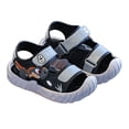 thumbnail image 3 of Gyujnb Toddler Boys Dinosaur Closed Toe EVA Sandals Hook Loop Non- Lightweight Summer Water Shoes,4-4.5 Years, 3 of 9