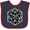 Navy and Red, variant on Inktastic 20 Sided Black Dice Boys or Girls Baby Bib