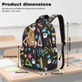 thumbnail image 7 of Kuiaobaty Capybara Print Backpack for Kids Boys Lightweight School Backpack with Side Pockets Roomy Cute Bookbag for School, Black, 7 of 7