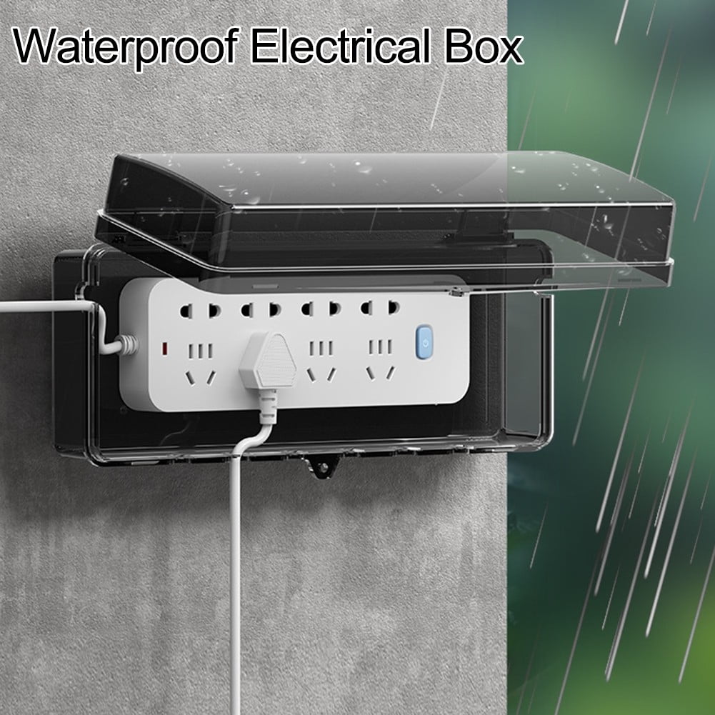 Outdoor Electrical Extension Cord Box Rainproof With 4/8 output holes lockable