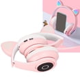 thumbnail image 1 of Cute Auricular Lxb39a Auricular De Oído De Gato Lindo Auriculares De Inalámbricos Portátiles De Bajo Ajustable Con Cable De Sonido Para Kidspink, 1 of 7