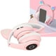 thumbnail image 4 of Auriculares inalámbricos con orejas de gato, de sonido de graves, auriculares Ajustables para niños, conuces liderados, diseño plegable, para niños para niños, 4 of 7