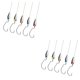 thumbnail image 4 of Wosthever 1 Set Metal Texas Rigs Hooks Tackle Fishing with Kit Fishing Ready Bass Sinker Fishhooks Hook Boilie Fisherman Perch Bait 1.7x3cm 2Conjunto, 4 of 6