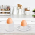 thumbnail image 6 of REOFLYUP 2pcs Ceramic Breakfast Egg Cup Creative White Egg Tray For Home Restaurant Use Practical Kitchen Tool, 6 of 6