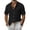 Black, variant on Mens Shirts Summer Beach Short Sleeve Lightweight Button Down Blouses Casual Loose Spread Collar T-Shirt,Dark Green L