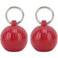 thumbnail image 2 of VEEKI 2PCS Rings Holder Keychain, Case, Red Traveling Jewelry Holder Rings Holder, Red Balls Shape Small Portable Multi Functional Jewelry Case Gym051001, 2 of 5