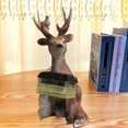 thumbnail image 3 of Resin Deer Exquisite Workmanship Animal Figure Ornamental Lamp Fox Rabbit Hedgehog Desktop Decor for Friends, 3 of 8