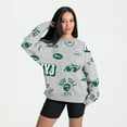 thumbnail image 2 of Women's Gameday Couture Heather Gray New York Jets Always On Repeat Fleece Sweatshirt, 2 of 4