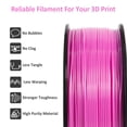 thumbnail image 2 of Geeetech neatly wound pink ABS filament 1.75mm 3D printer filament 1kg (2.2lbs), dimensional accuracy +/- 0.03 mm, suitable for most FDM 3D printers（5pcs）, 2 of 8