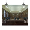 thumbnail image 2 of Print: Courtroom, United States Courthouse, Davenport, Iowa, 2008, 2 of 4