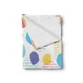 thumbnail image 2 of Polka Dot Soft Flannel Fleece Throw Blanket, Colorful Vibrant and Contemporary Print of Big Blobs Mini Spots and Stripes, Cozy Plush for Indoor and Outdoor Use, 70" x 90", Multicolor, by Ambesonne, 2 of 5