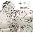 thumbnail image 5 of Abstract Face Shower Curtain for Bathroom Decor 72Wx72H Black Lines Women Face Floral Butterfly Silhouette Aesthetic Minimalist Art Printed Fabric Polyester Waterproof 12 Pack Plastic Hooks, 5 of 6