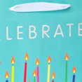 thumbnail image 4 of American Greetings 12.5" Large Aqua Paper Gift Bag, Celebrate (1-Count), 4 of 4